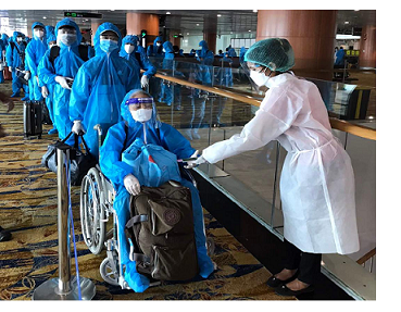 182 Vietnamese citizens from Myanmar brought home safely